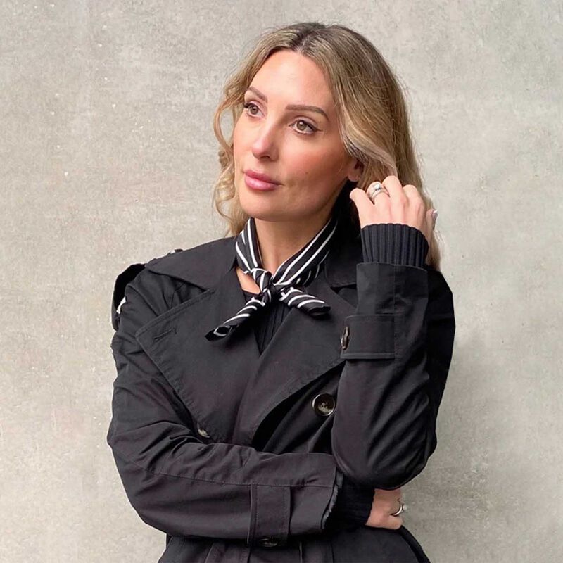 Dark Hampton The Tait Silk Petite Scarf image number 1